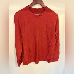 Nike burnt orange yoga Long Sleeve Top S
